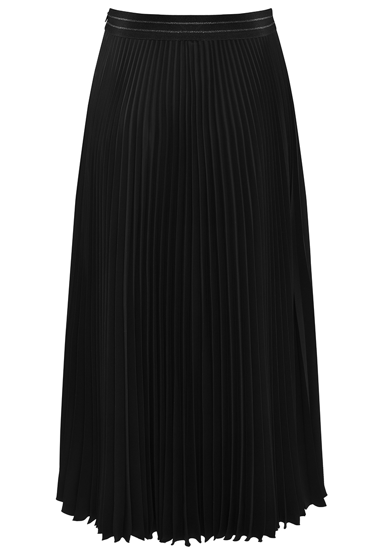 Plisowana spódnica z elementami kronki