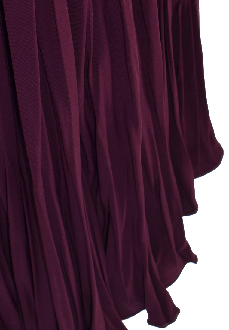 Fioletowa spódnica z kreszowanej tkaniny