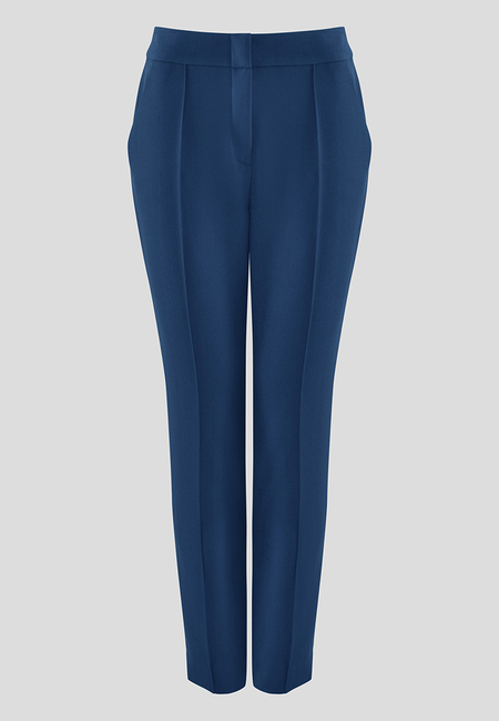 Niebieskie spodnie z kantem