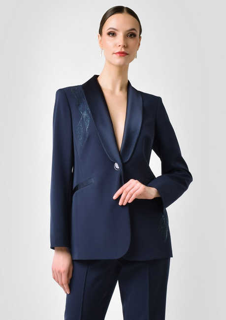 Elegancki żakiet z kryształkami