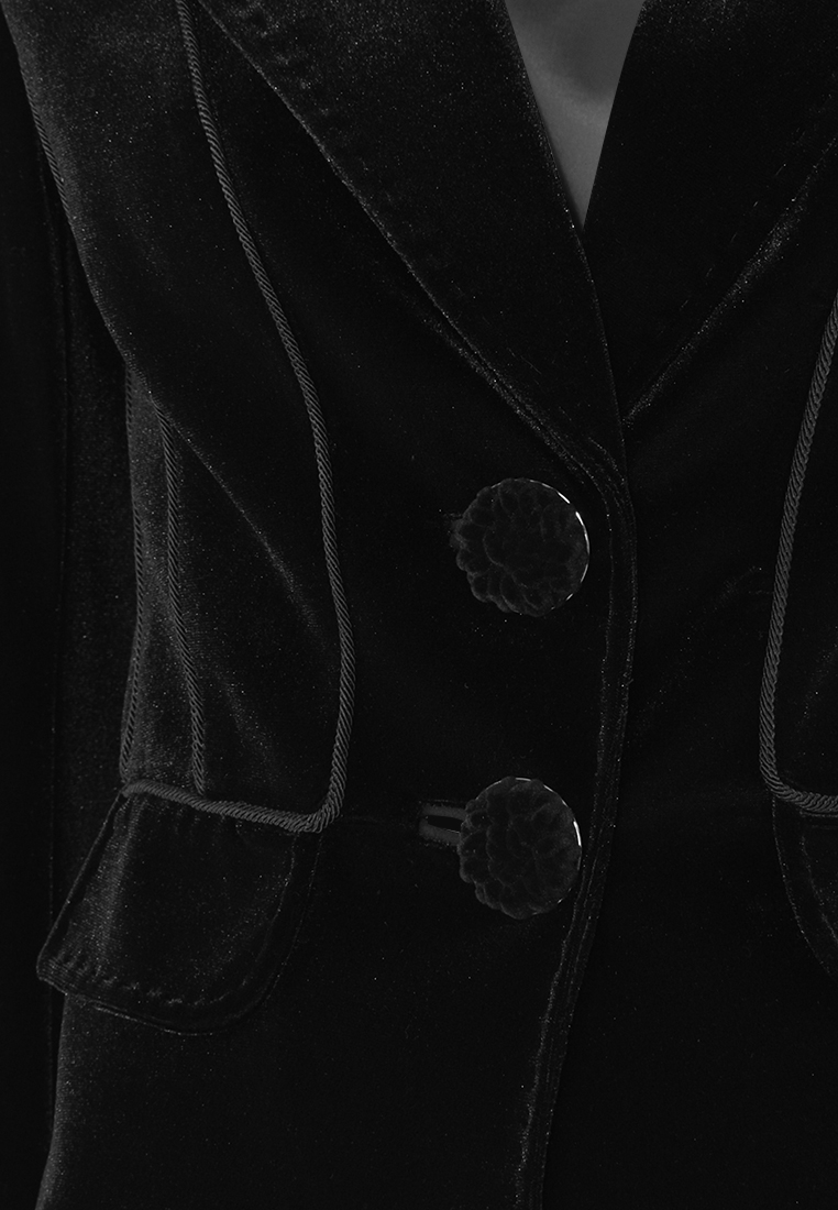 Welurowy żakiet z lekkim błyskiem