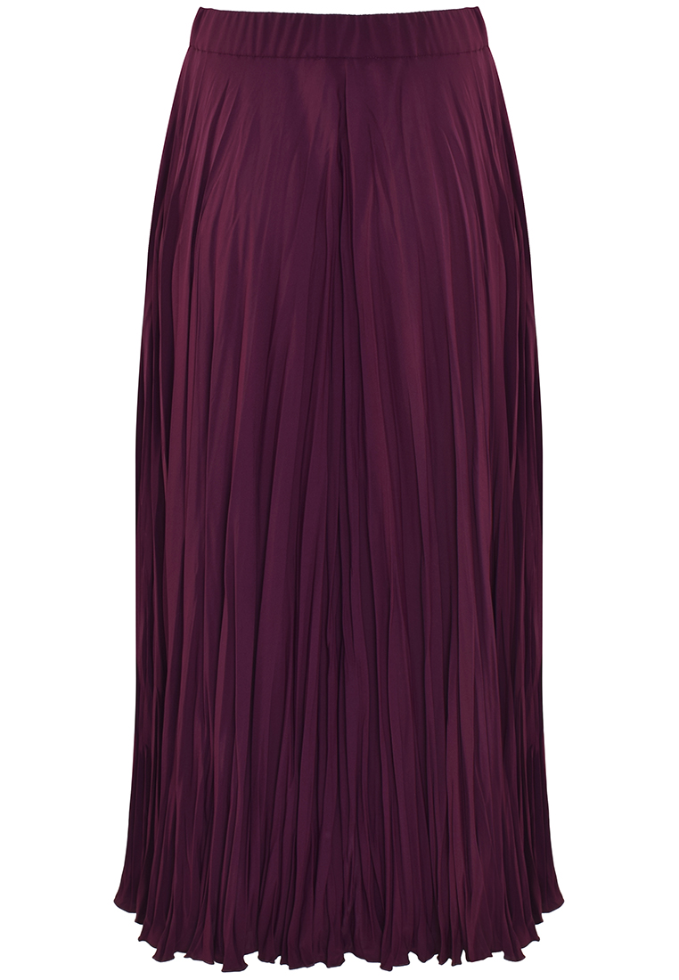 Fioletowa spódnica z kreszowanej tkaniny