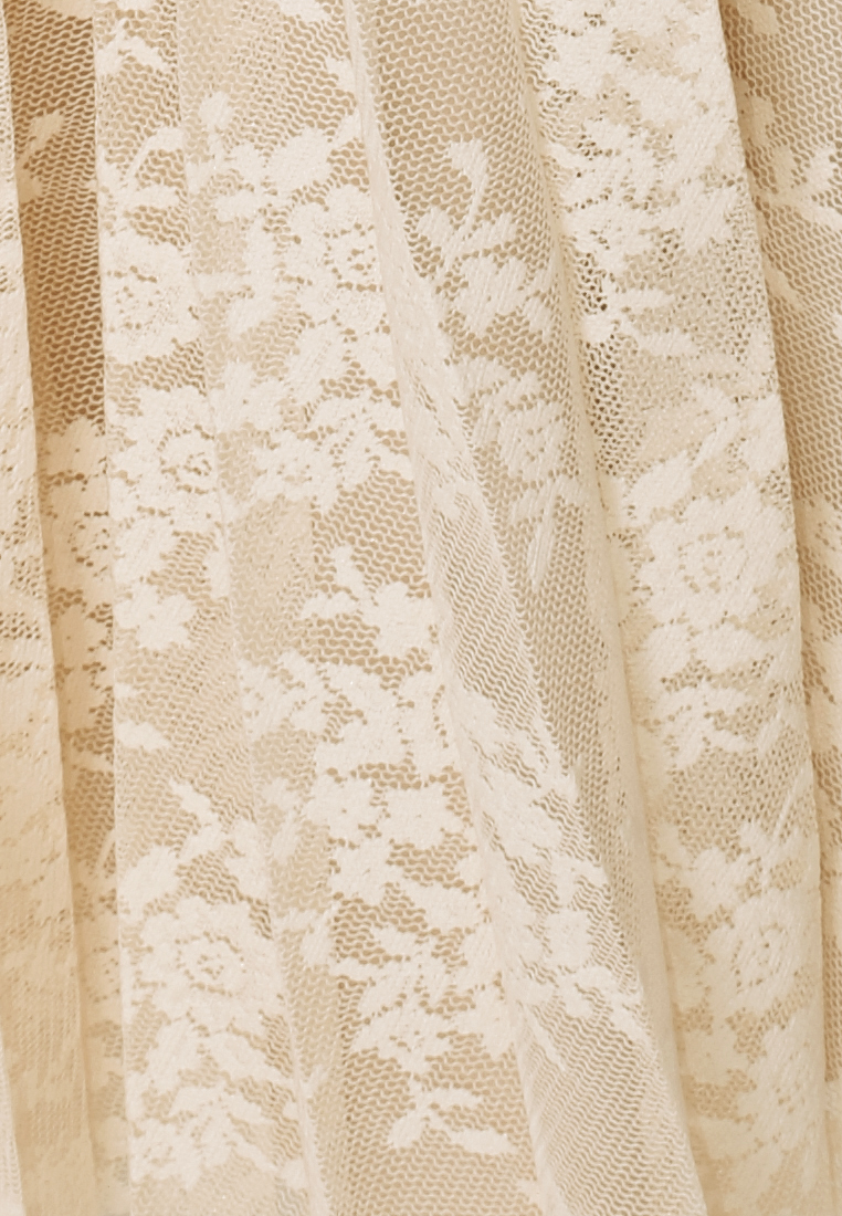 Plisowana spódnica z koronki