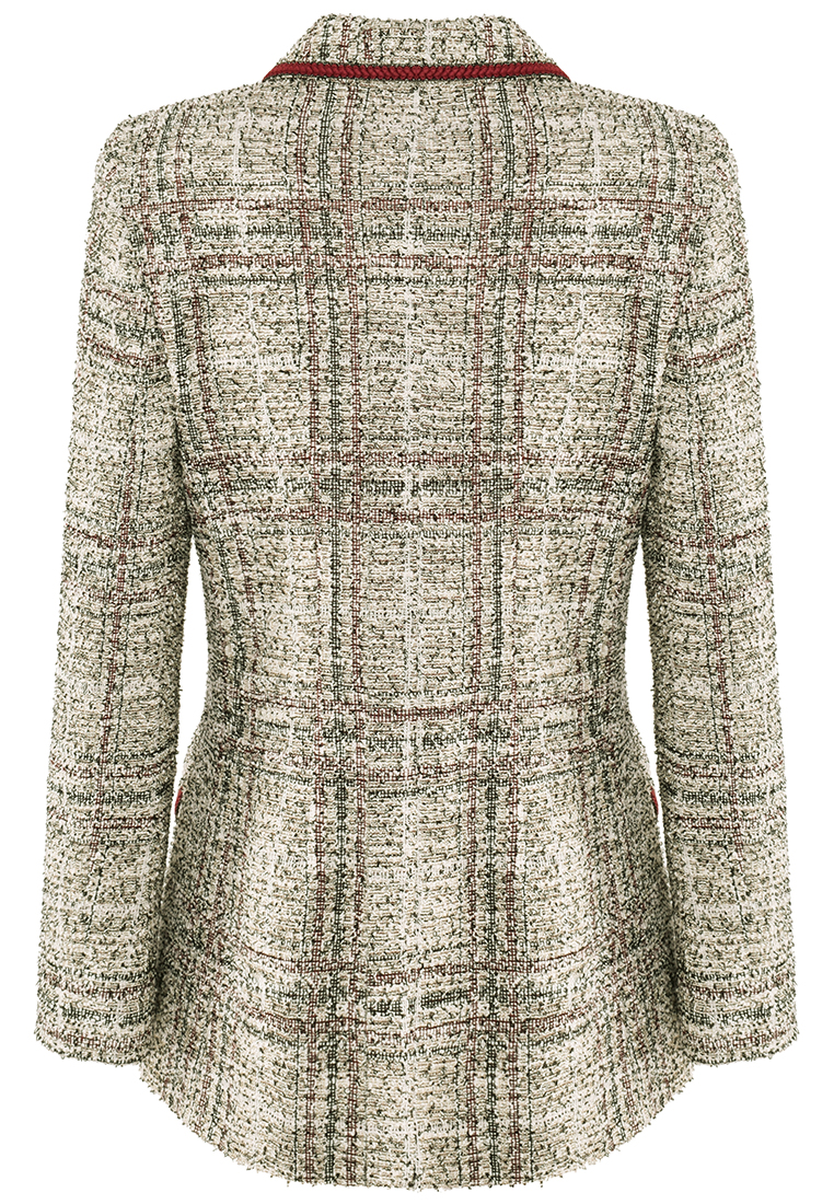 Ciepły żakiet z błyszczącą nitką