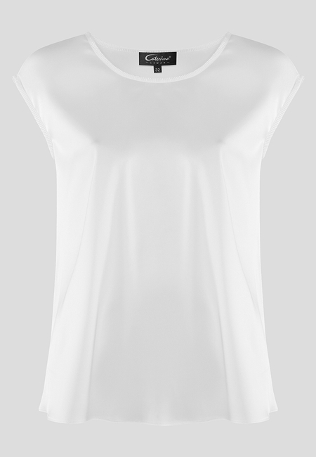 Swobodna bluzka w kolorze kremowym