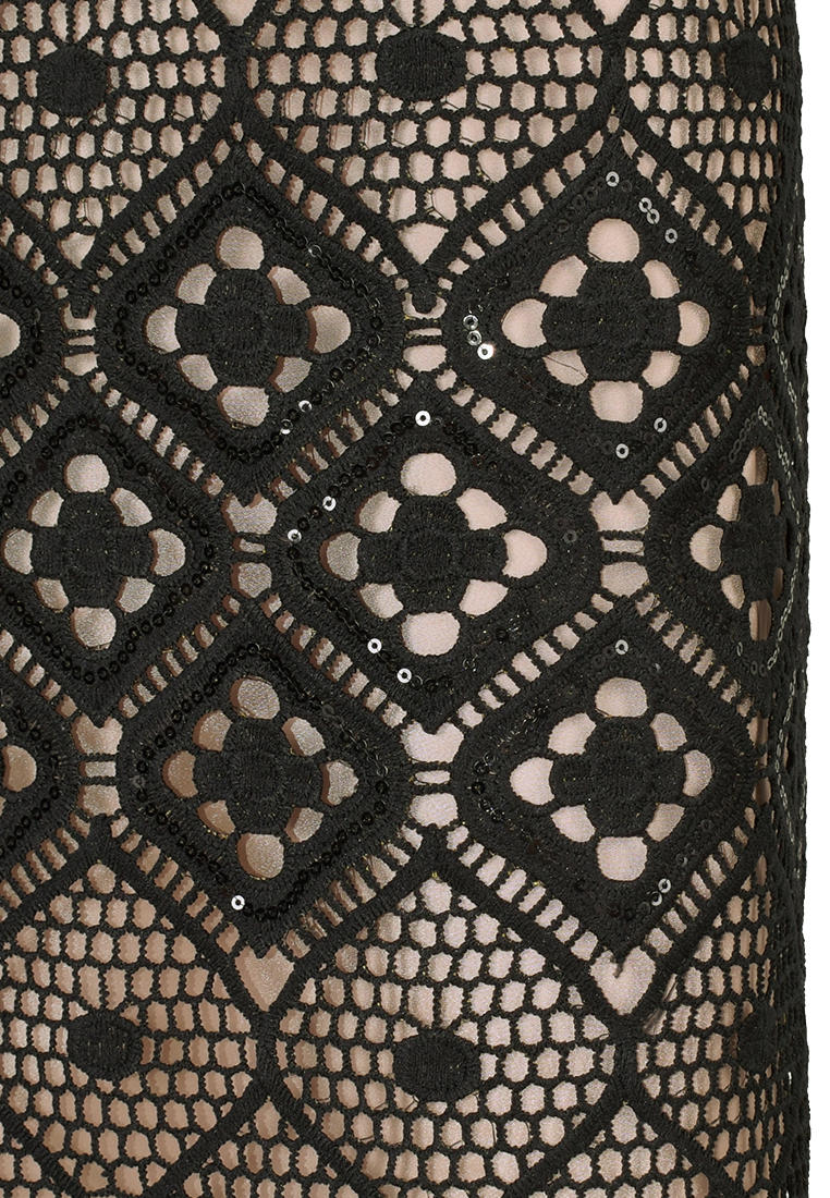 Czarna spódnica z gipiury