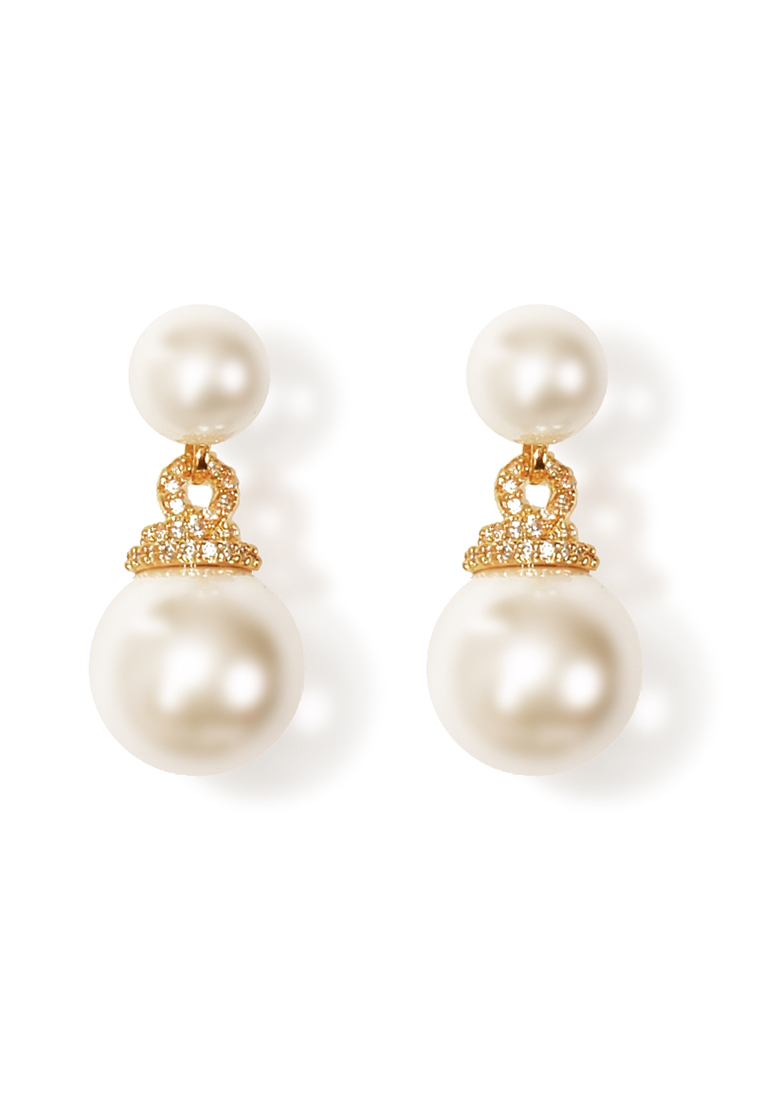 Kolczyki perełki wkręty