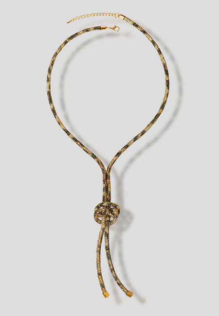 Miedziany naszyjnik z węzłem