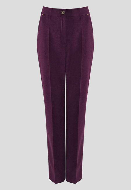 Klasyczne spodnie w kolorze fioletowym