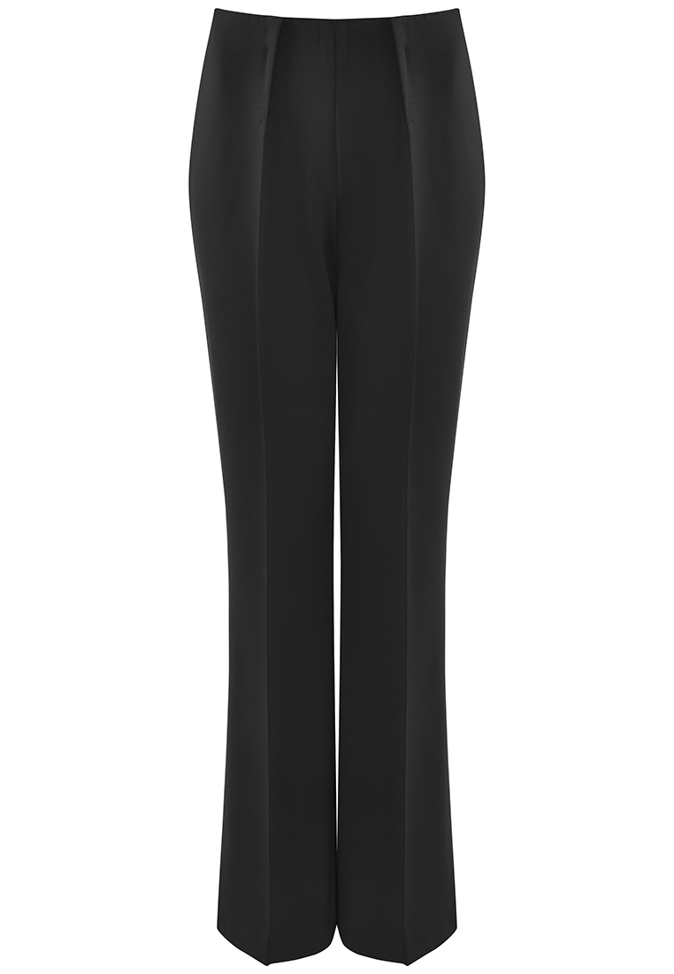 Czarne spodnie z elastycznej tkaniny