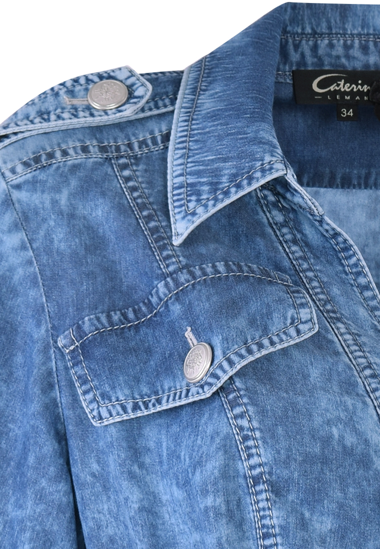 Sukienka denim o wzorze marmurka