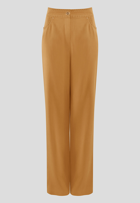 Letnie spodnie w kolorze brązowym