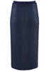Granatowa spódnica z lekkim błyskiem