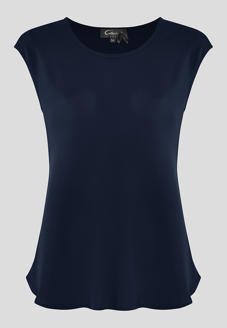 Swobodna bluzka w kolorze granatowym