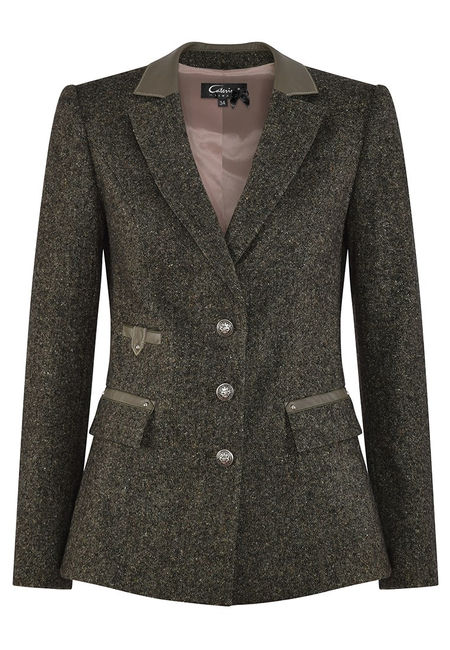 Ciepły żakiet z jedwabiem i wełną