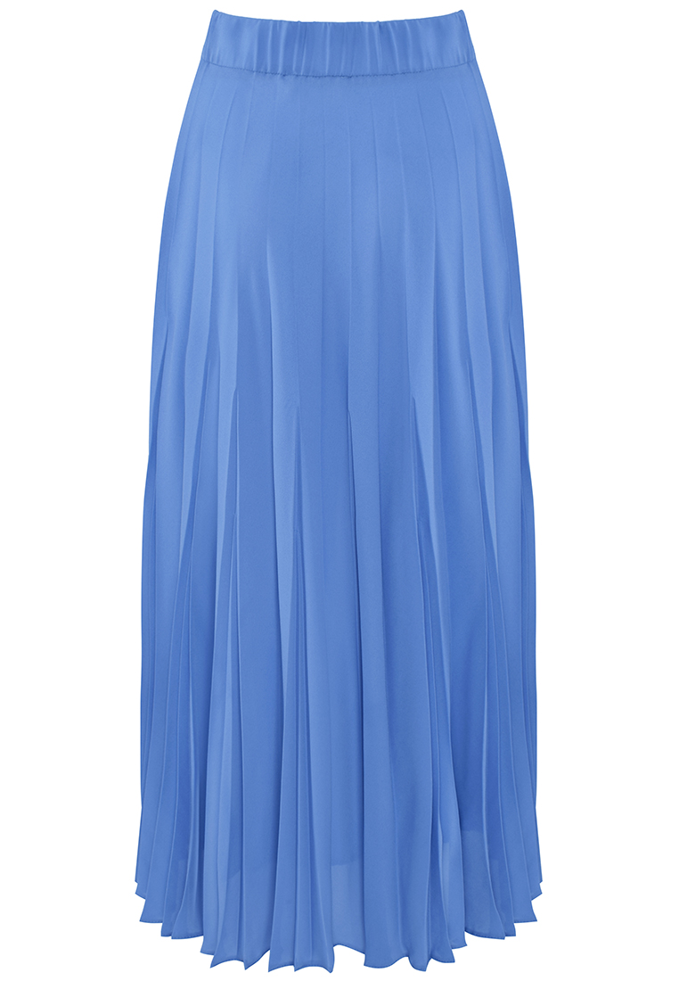 Plisowana spódnica w kolorze niebieskim