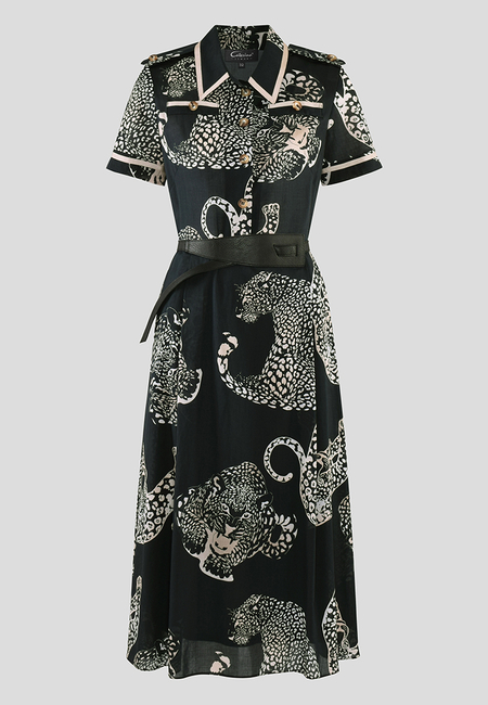 Wzorzysta sukienka z bawełny