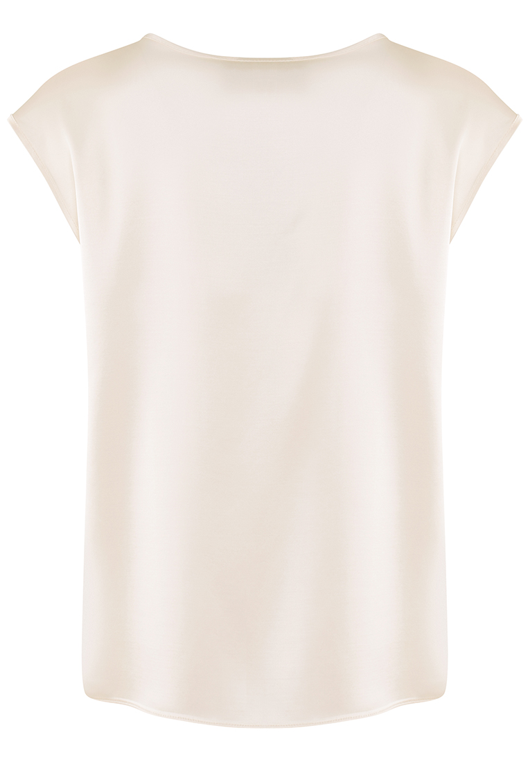 Swobodna bluzka w kolorze kremowym