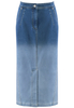 Cieniowana spódnica denim