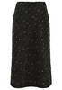 Czarna spódnica ze złotą nitką