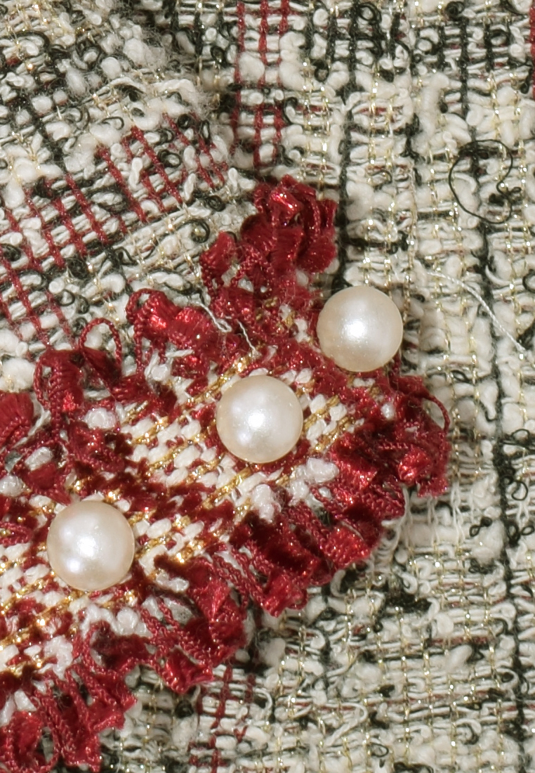 Ciepły żakiet z perełkami