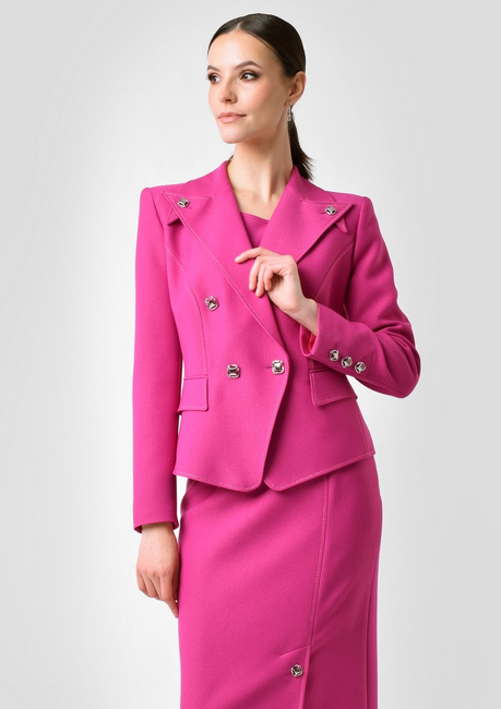 Żakiet dwurzędowy w kolorze fuksji