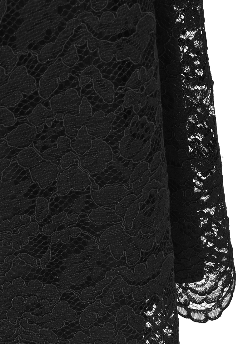 Plisowana spódnica z elementami koronki