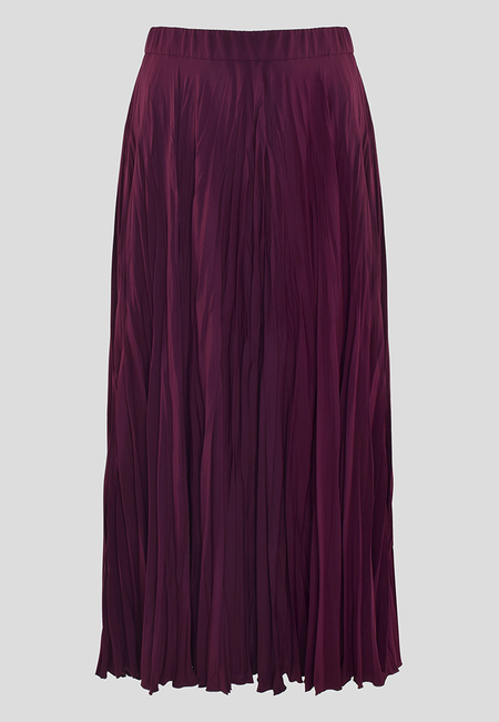 Fioletowa spódnica z kreszowanej tkaniny