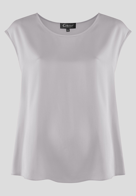 Szara bluzka o swobodnym kroju