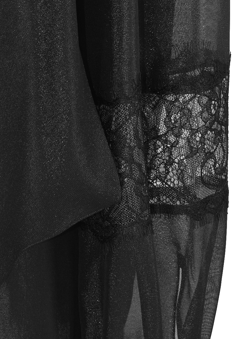 Wizytowa bluzka z elementami koronki