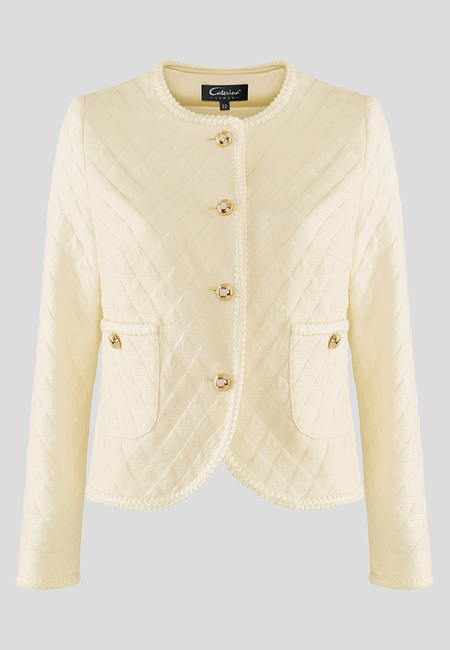 Żakiet z tłoczonej tkaniny