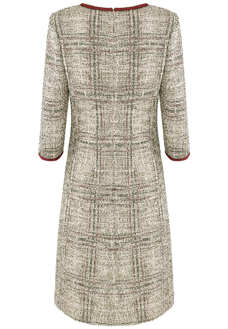 Ciepła sukienka z błyszczącą nitką