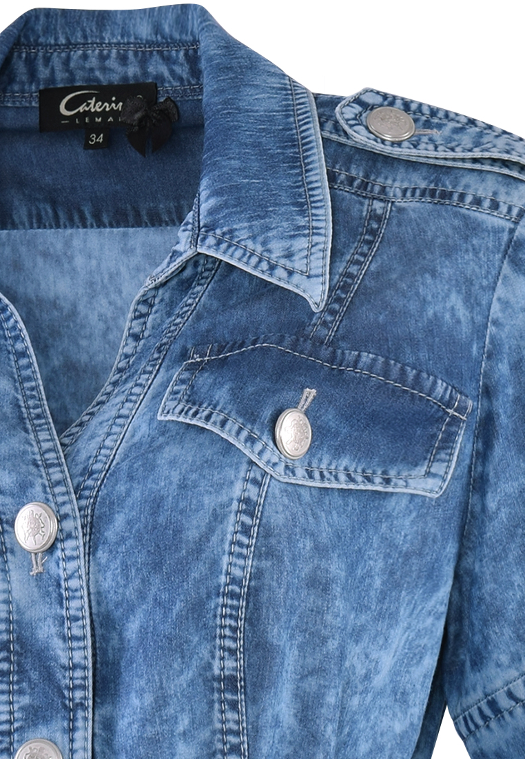 Sukienka denim o wzorze marmurka