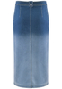 Cieniowana spódnica denim
