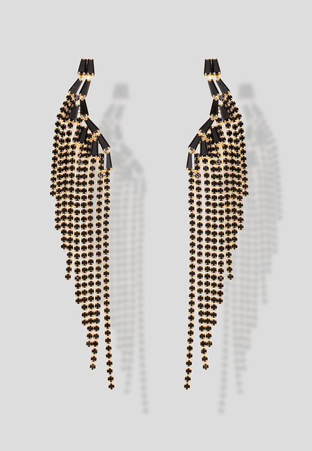 Kolczyki skrzydła z cyrkoniami