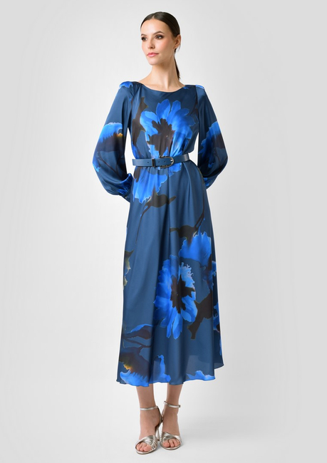 Elegancka sukienka z motywem kwiatowym