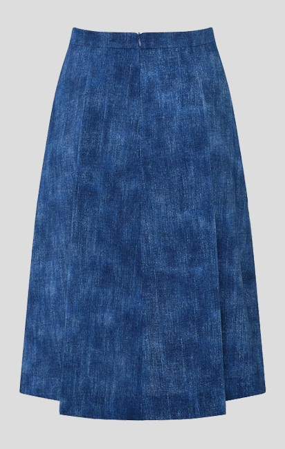 Bawełniana spódnica o deseniu marmurka