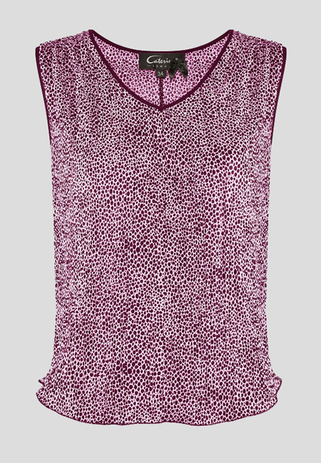 Bluzka z kreszowanej tkaniny