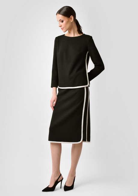 Ciepła spódnica w kolorze czarnym