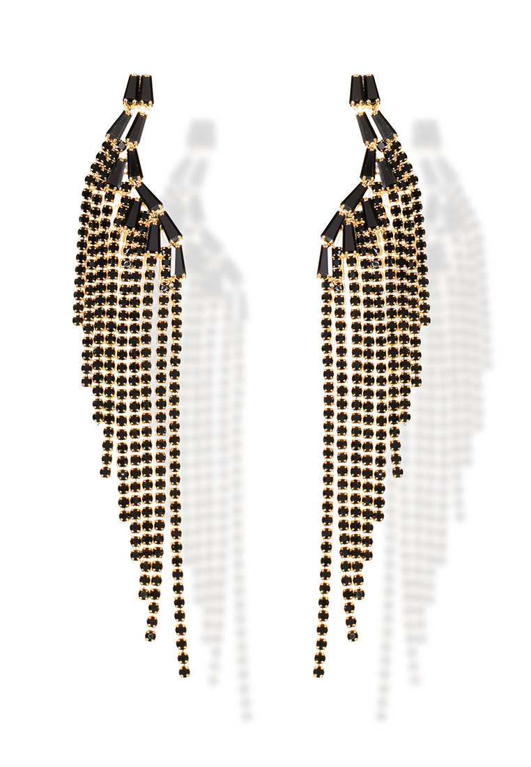 Kolczyki skrzydła z cyrkoniami