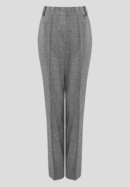 Szare spodnie w kant