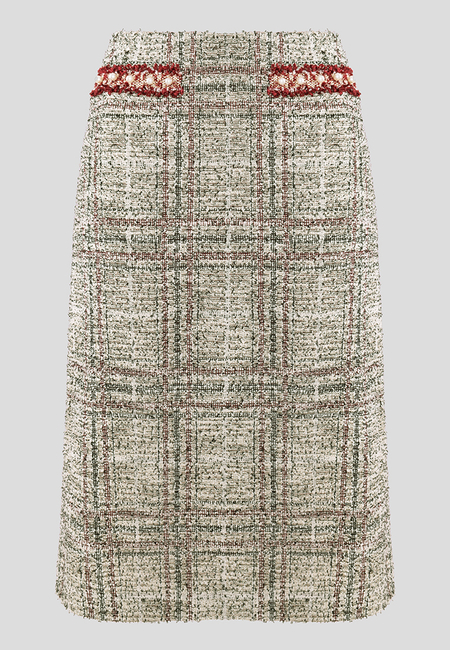 Ciepła spódnica z perełkami