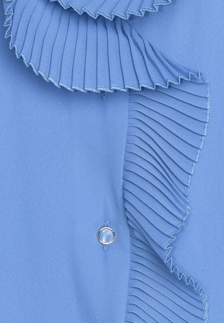 Bluzka koszulowa z plisowaną falbaną