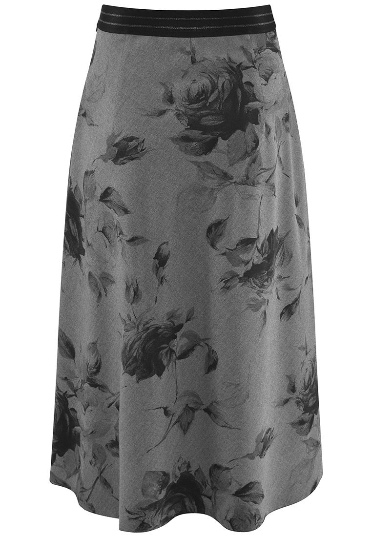 Spódnica z motywem roślinnym