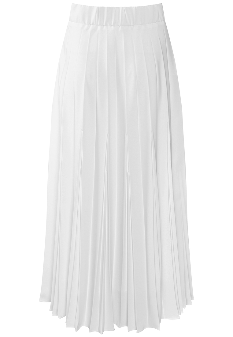 Plisowana spódnica w kolorze białym