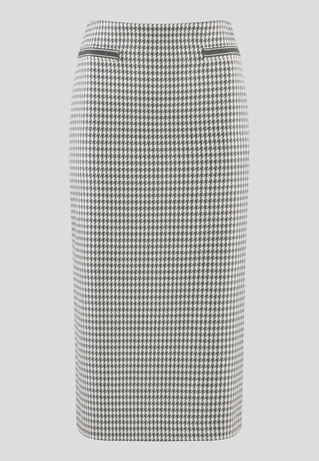 Ołówkowa spódnica w pepitkę