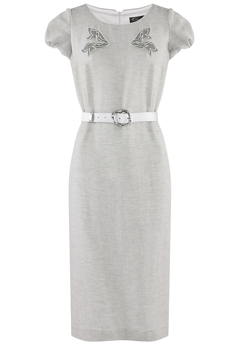 Bawełniana sukienka z aplikacją