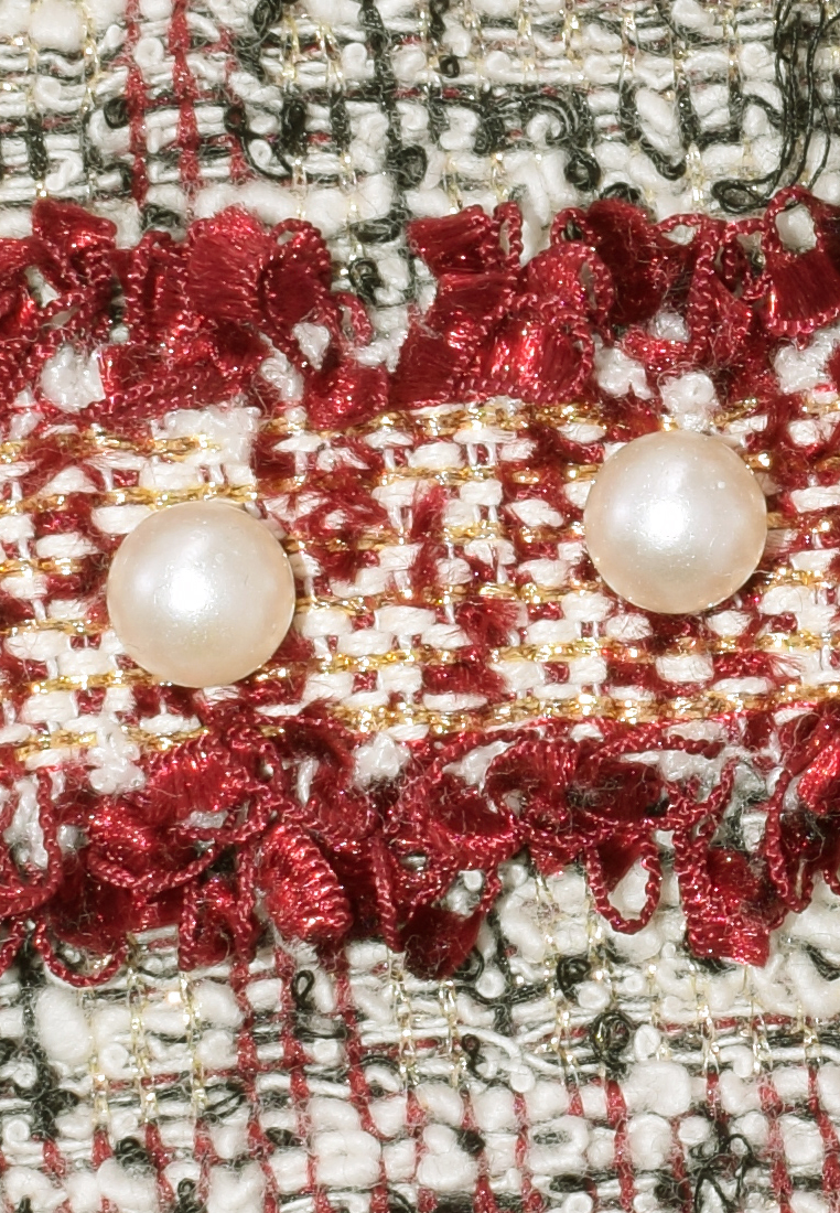 Ciepła spódnica z perełkami