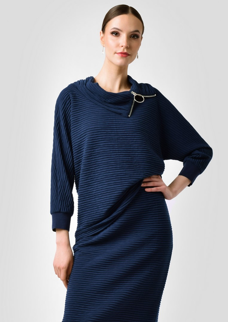 Dzianinowa bluzka z szerokim golfem