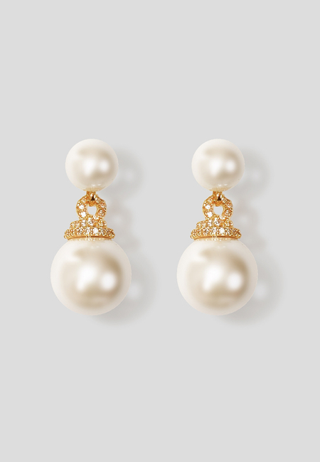 Kolczyki perełki wkręty